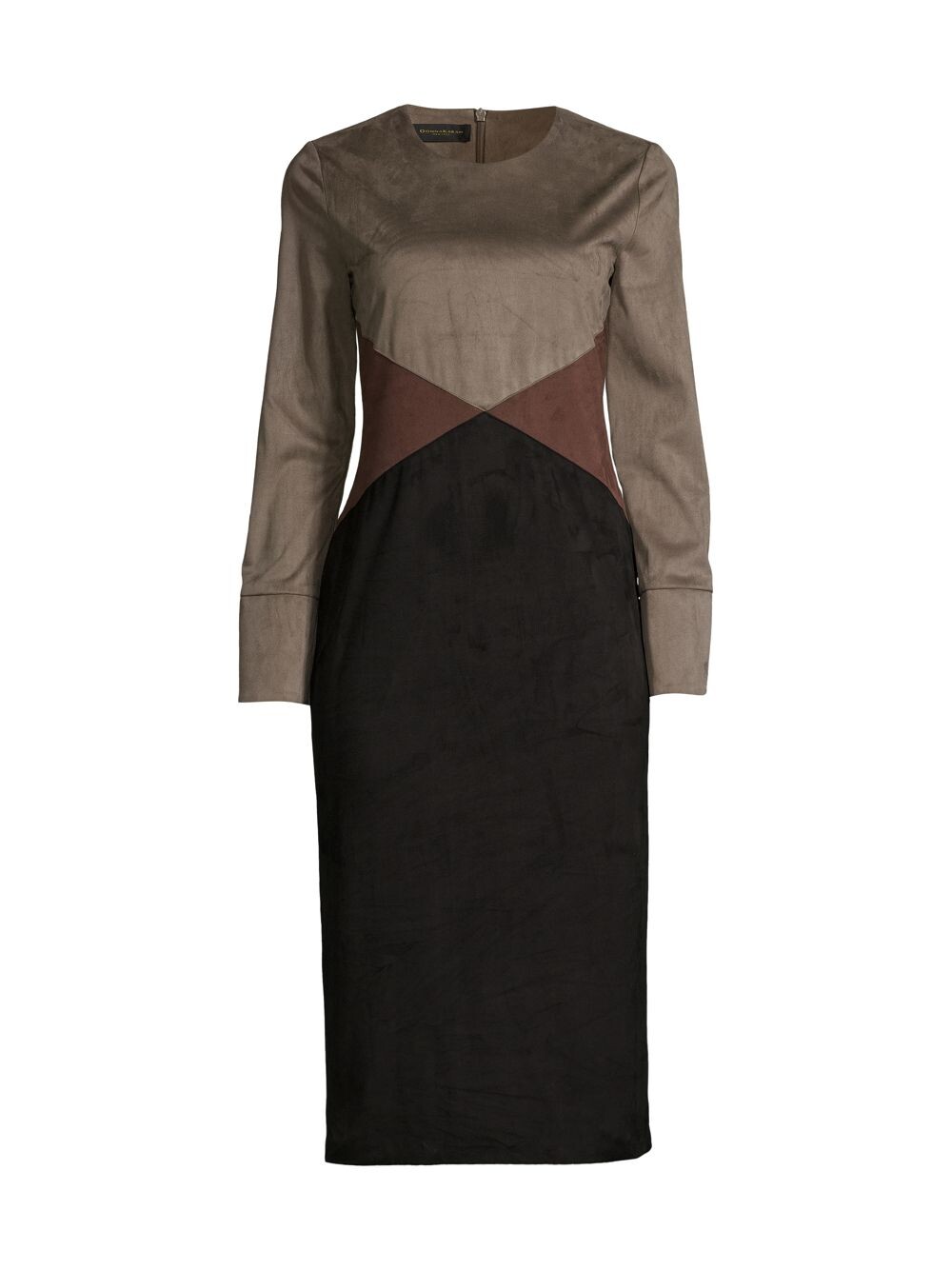 

Платье до колен с цветными блоками Donna Karan New York