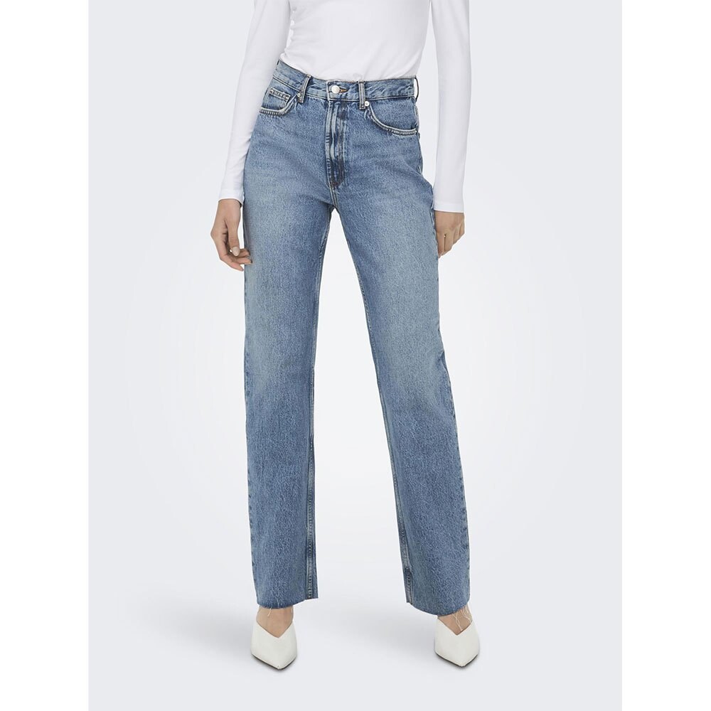 

Джинсы Only Riley Straight Dot353 High Waist, синий