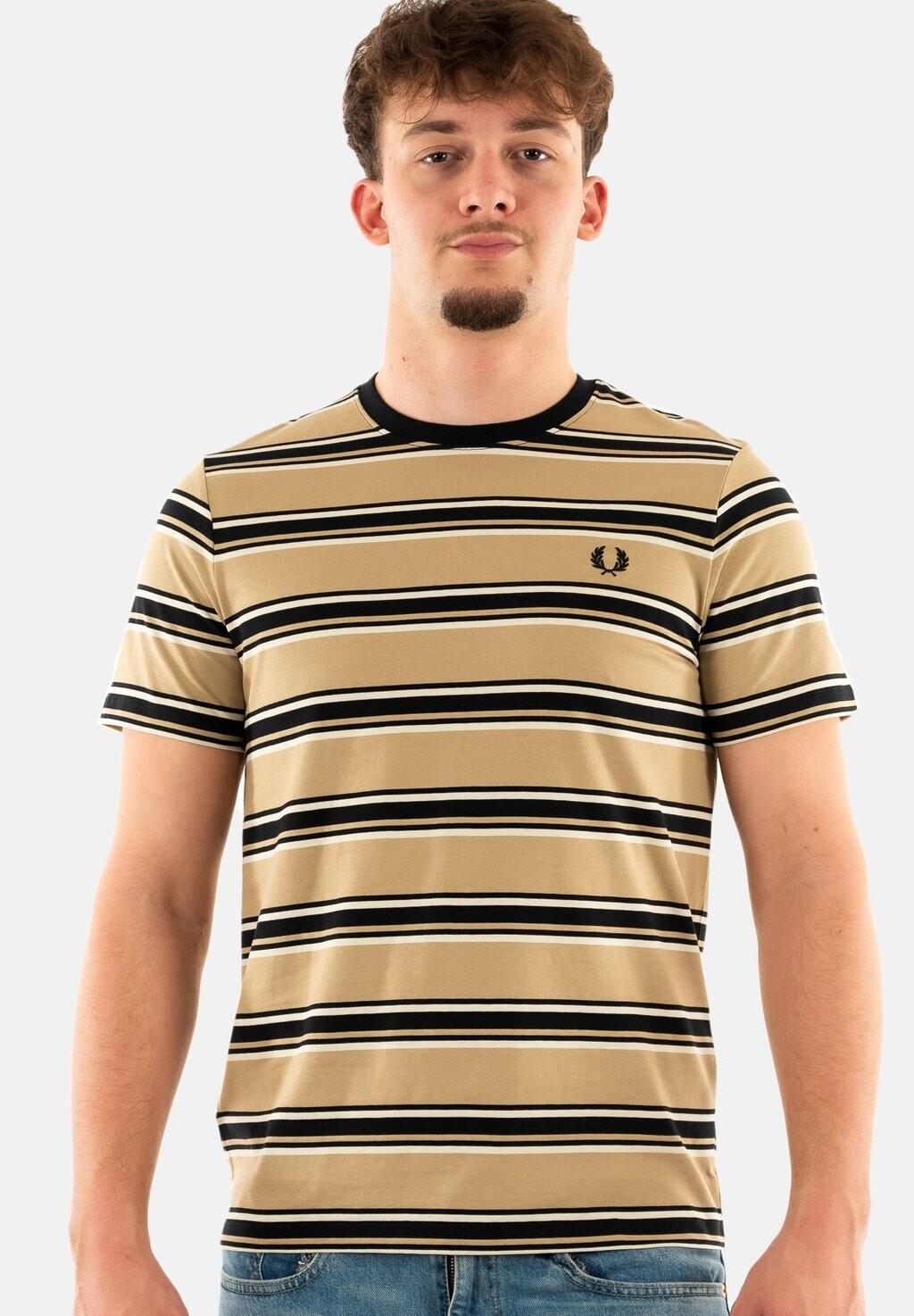 

Футболка с принтом Fred Perry, бежевый