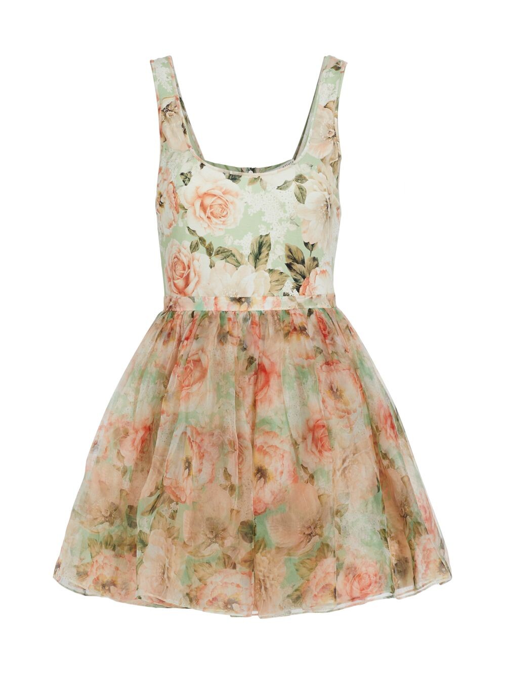

Шифоновое мини-платье Chara с цветочным принтом Alice + Olivia
