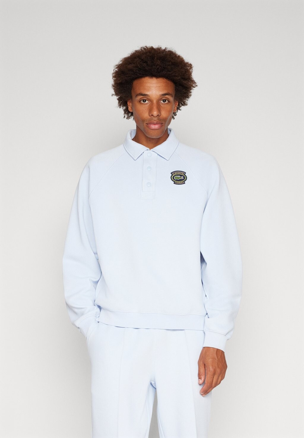 

Толстовка с капюшоном Lacoste, светло-синий