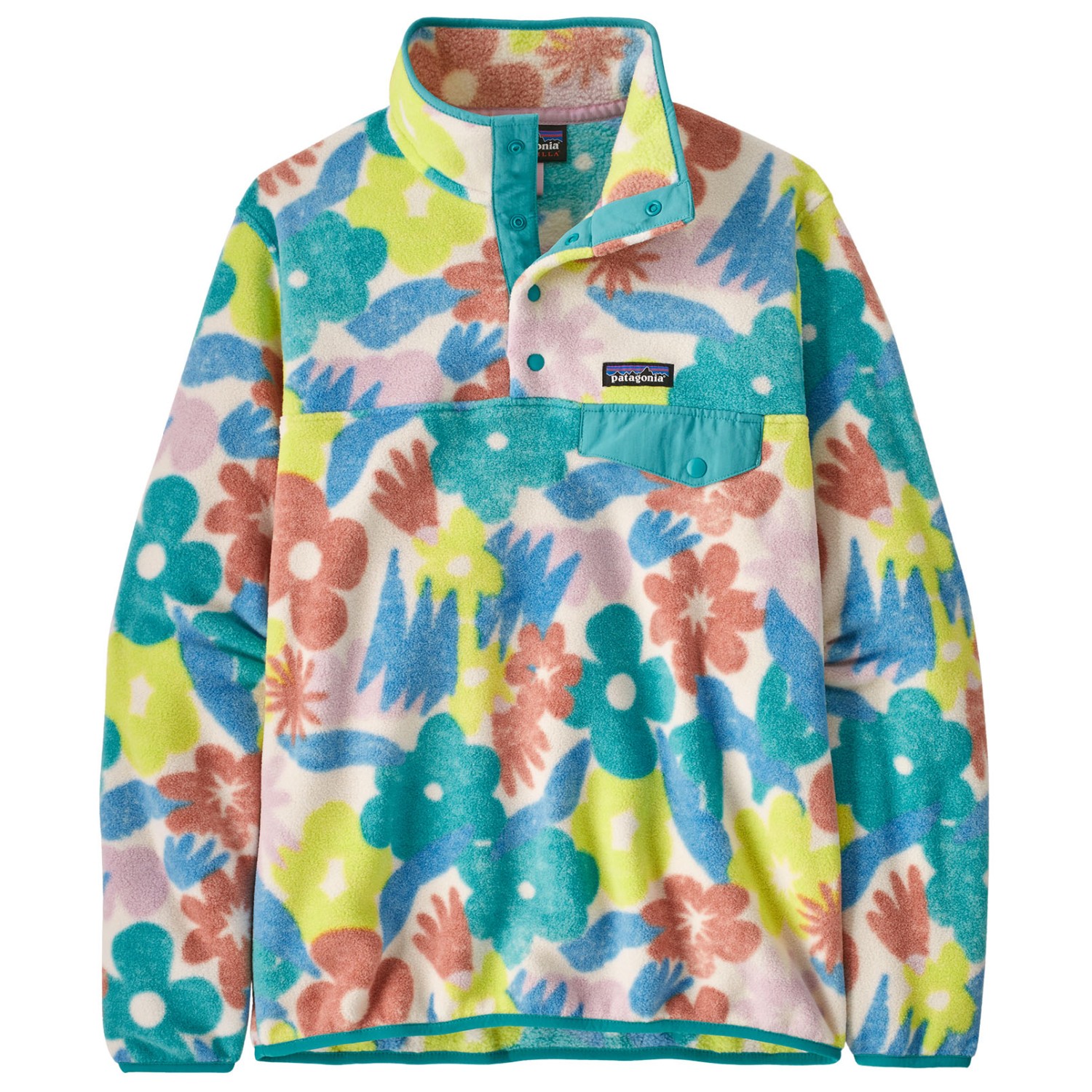 цена Флисовый свитер Patagonia Women's Lightweight Synchilla Snap T Fleece Pullov, цвет Channeling Spring/Natural