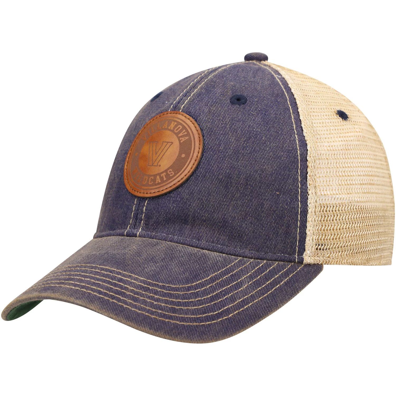 Мужская темно-синяя шляпа Villanova Wildcats Target Old Favorite Trucker Snapback Hat