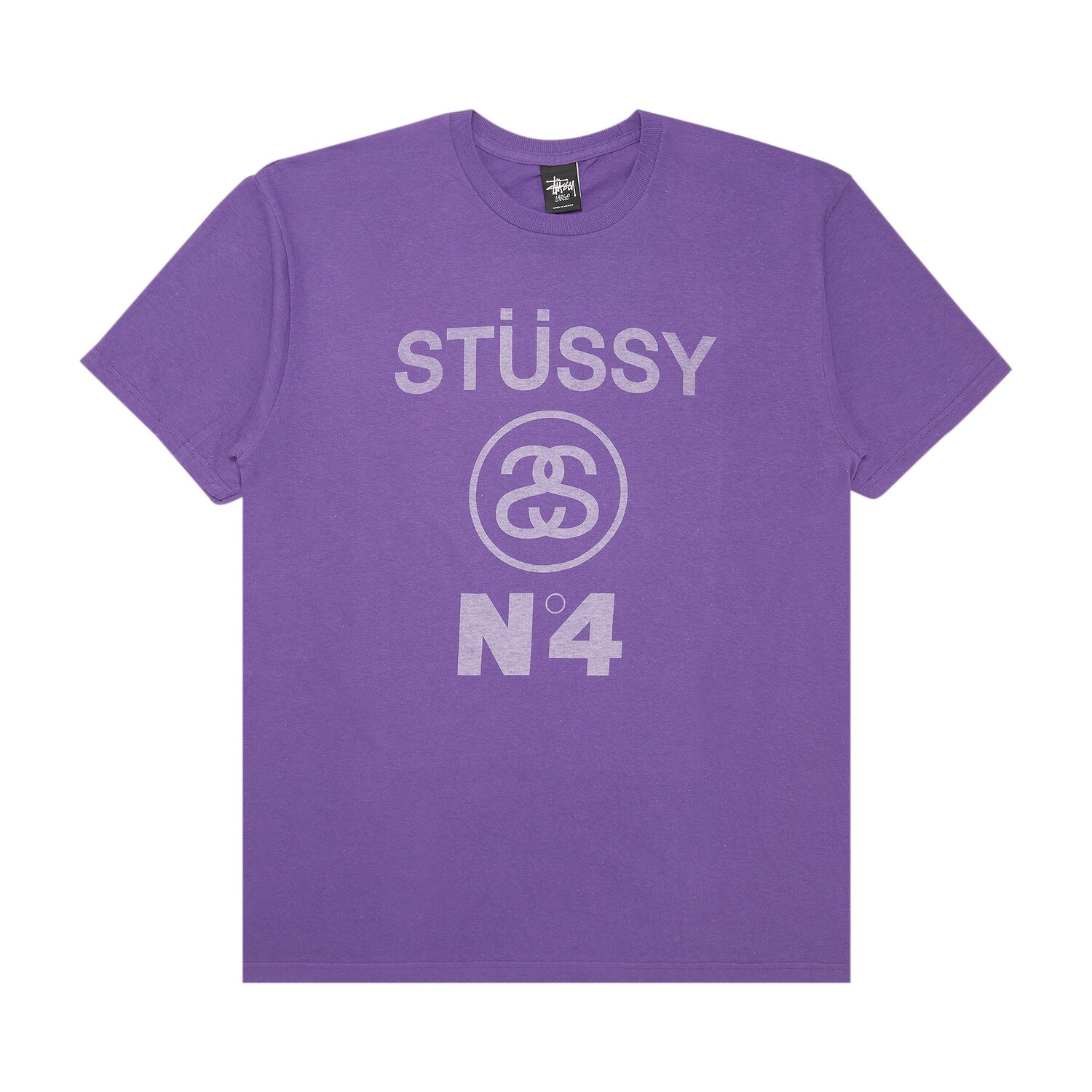 

Футболка Stussy No.4 Фиолетовая, Фиолетовый