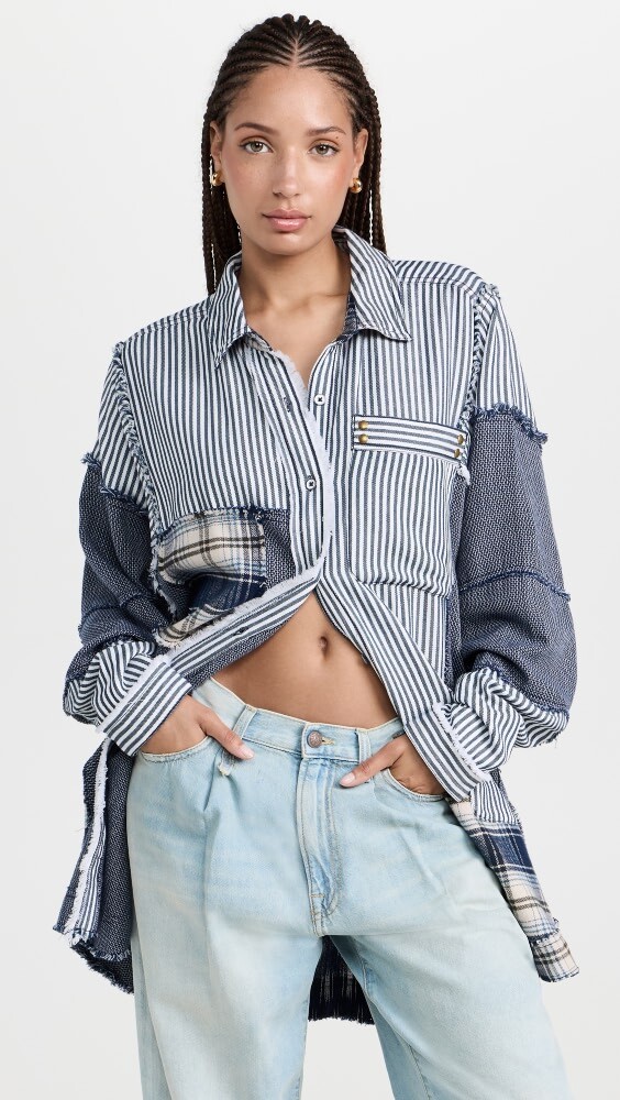 

Топ Free People Railroad Dreams Button Down