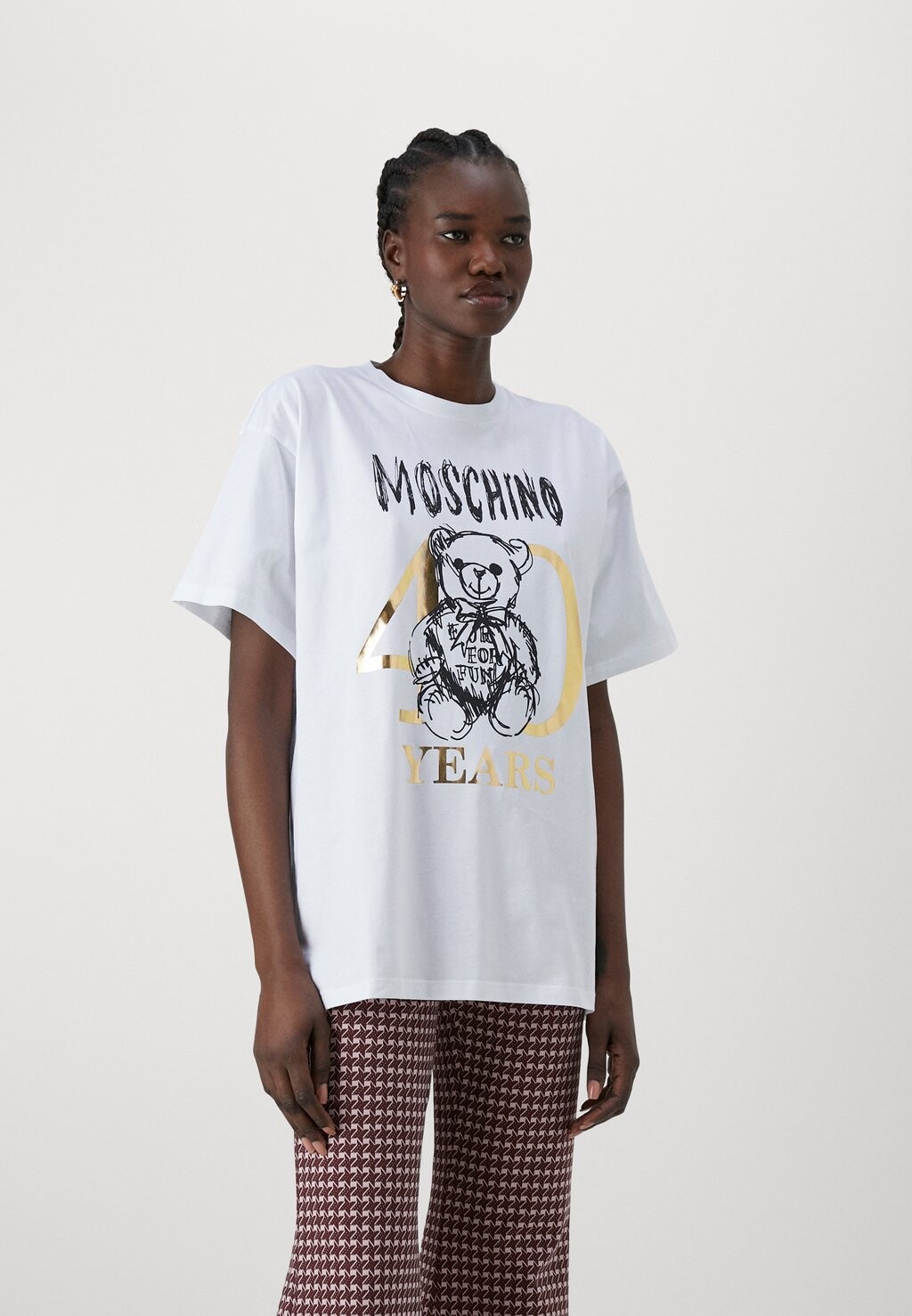 

Футболка с принтом MOSCHINO, цвет white