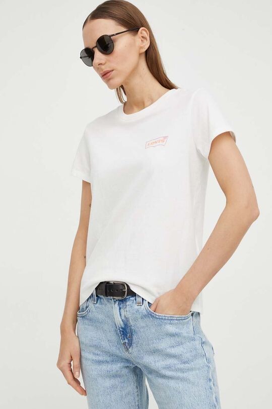 

Хлопковая футболка Levi's, белый