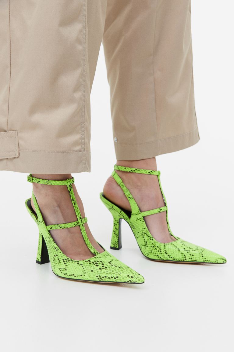 Туфли со змеиным принтом H&M