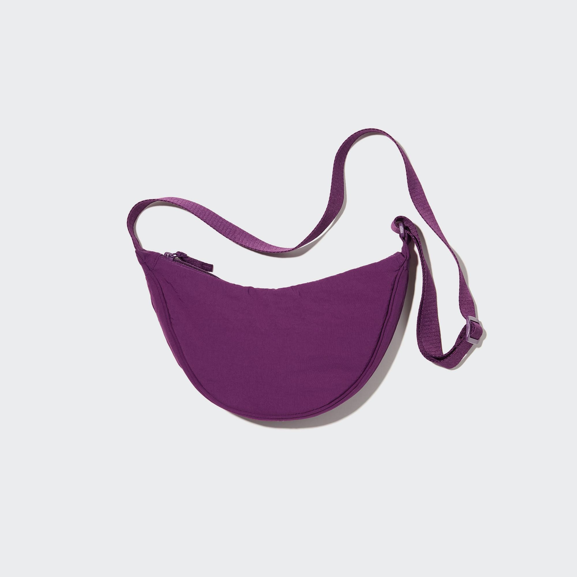 Мини-сумка Uniqlo на плечо, фиолетовый мини сумка uniqlo на плечо оливковый