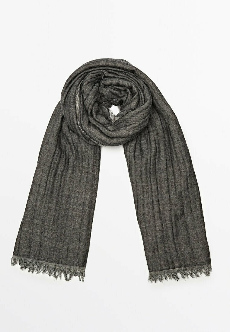 

Шарф FLECKED Massimo Dutti, цвет grey