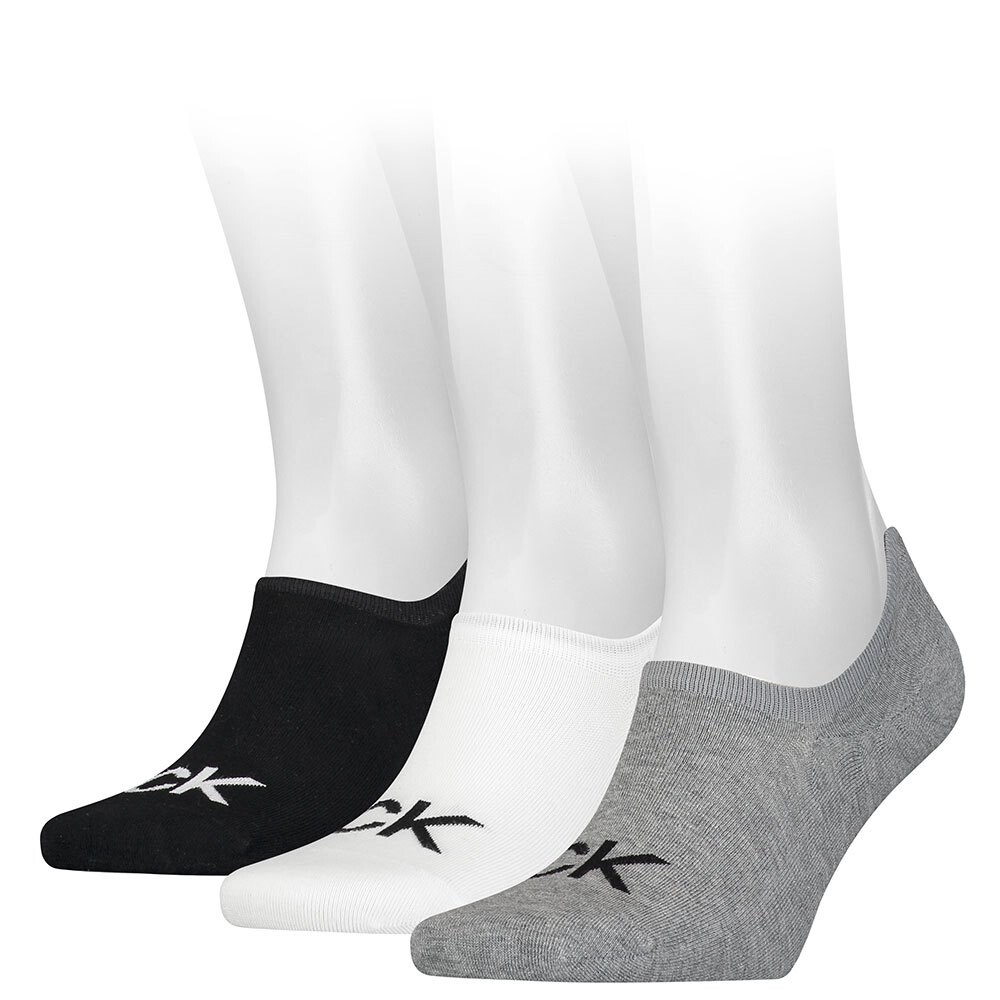 

Носки Calvin Klein Footie High Cut Logo 3 шт, разноцветный