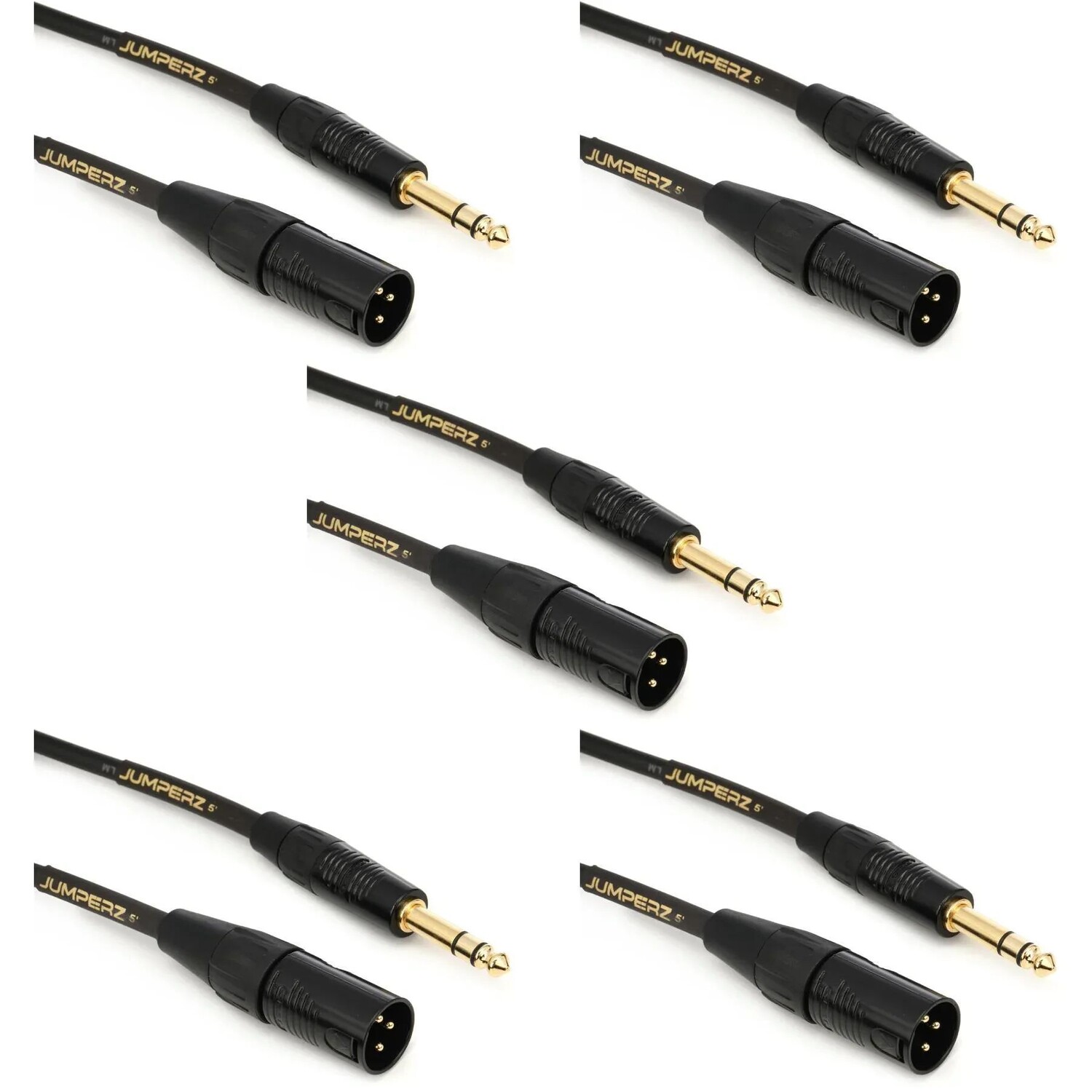 

Кабель JUMPERZ JGTRSXM-5 Gold — 5 футов (5 шт. в упаковке)