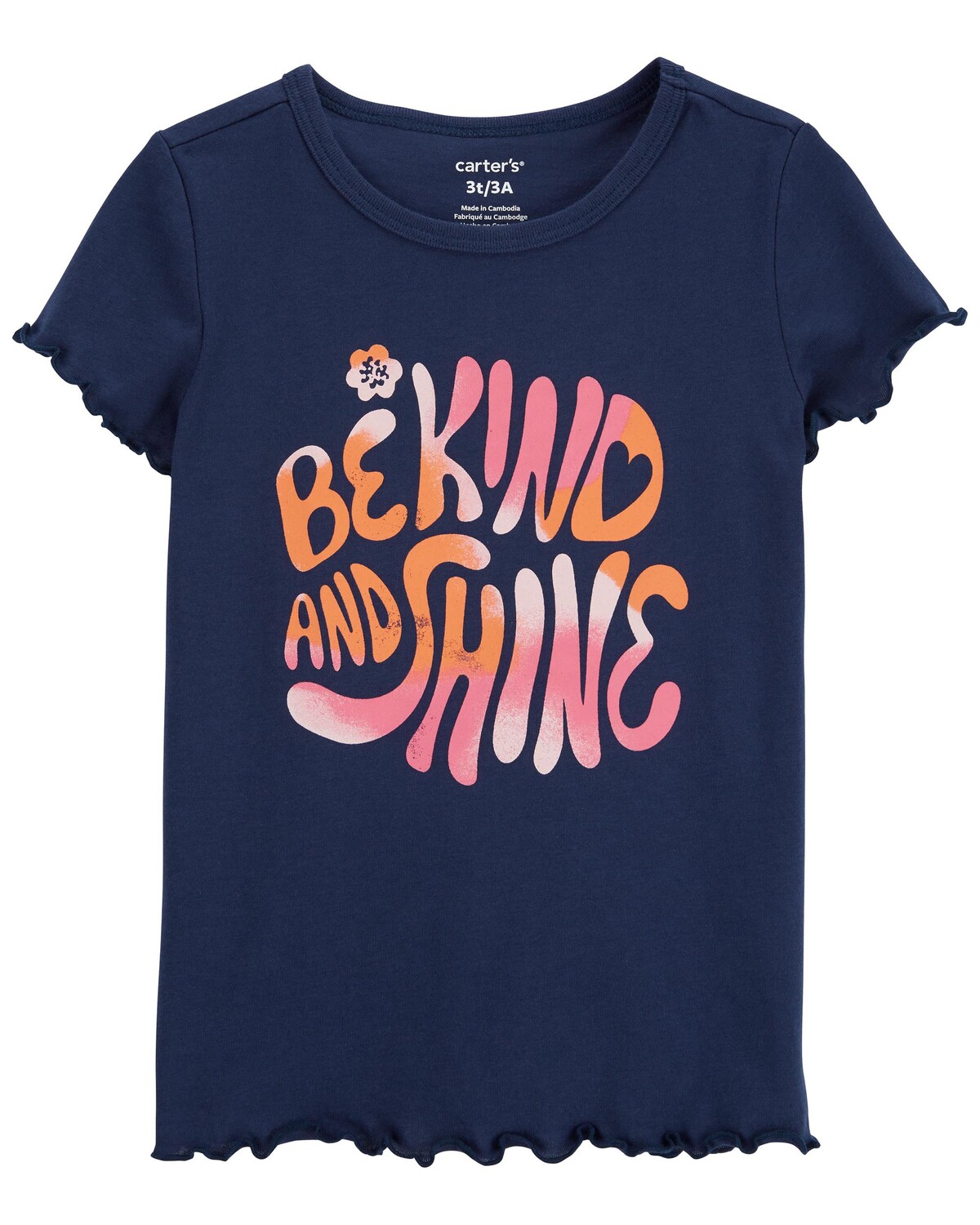 

Футболка Baby Be Kind And Shine из джерси Carter's, темно-синий