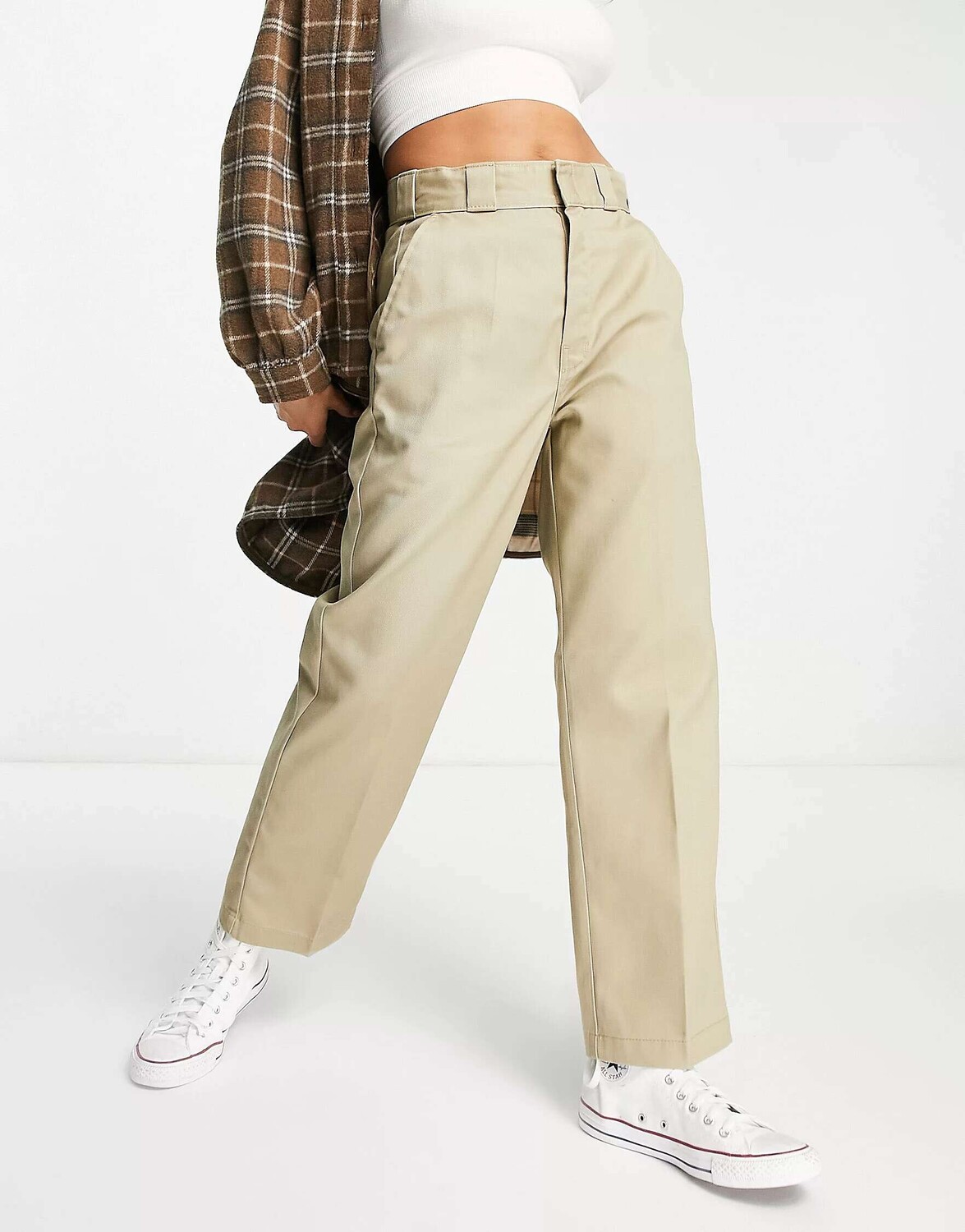 

Бежевые рабочие брюки Dickies Elizaville