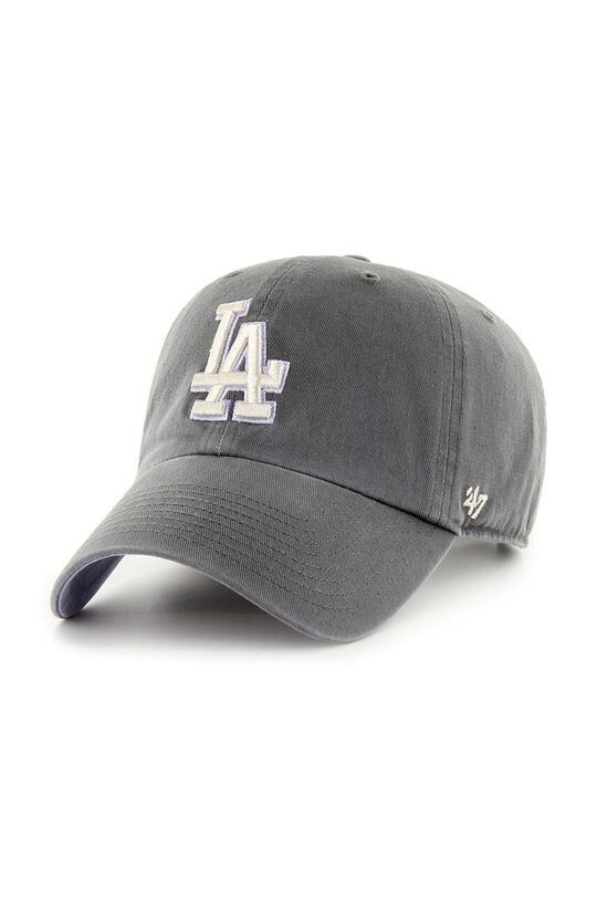 

Хлопковая бейсболка MLB Los Angeles Dodgers 47brand, серый