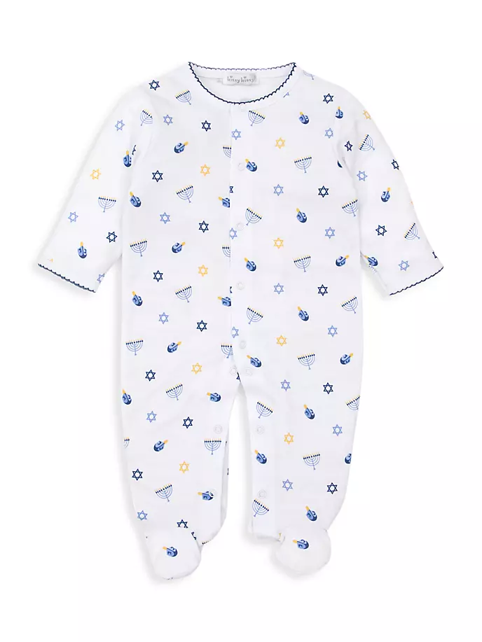 

Футболка Baby's My 1st Hanukkah с принтом Kissy Kissy, синий