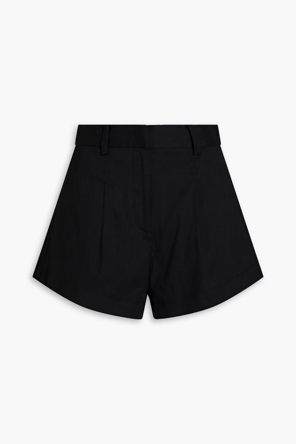 

Vadella плиссированные шорты из смесового льна Derek Lam 10 Crosby, черный
