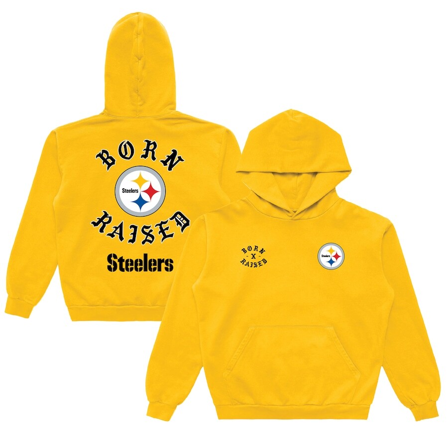 

Пуловер с капюшоном Born x Raised Pittsburgh Steelers, желтый