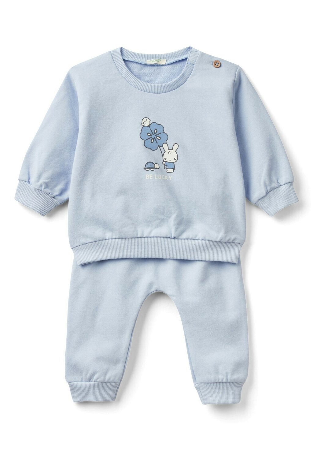 

Толстовка CON STAMPA SET United Colors of Benetton, цвет blue