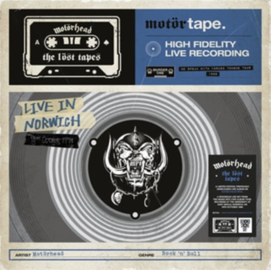 bmg motorhead the lost tapes vol 2 live in norwich 1998 coloured vinyl 2lp Виниловая пластинка Motorhead - The Lost Tapes (RSD 2022)
