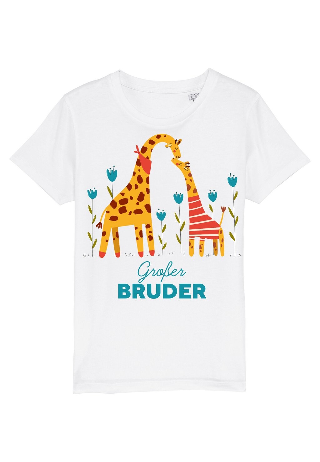 

Футболка с принтом GIRAFFE GROßER BRUDER Watapparel, цвет white