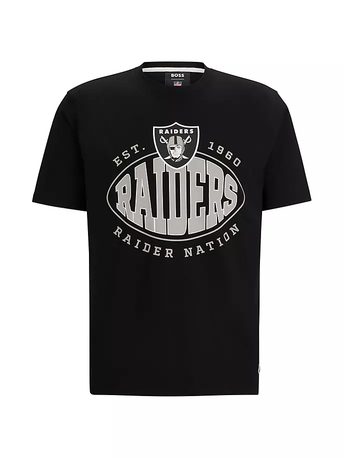 

Футболка BOSS x NFL из эластичного хлопка Boss, цвет raiders black
