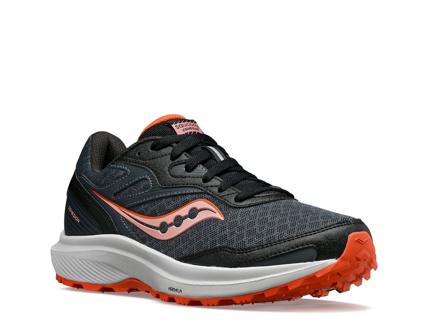 кроссовки cohesion 16 saucony цвет charcoal petal Кроссовки Saucony Cohesion 16, серый/оранжевый/черный