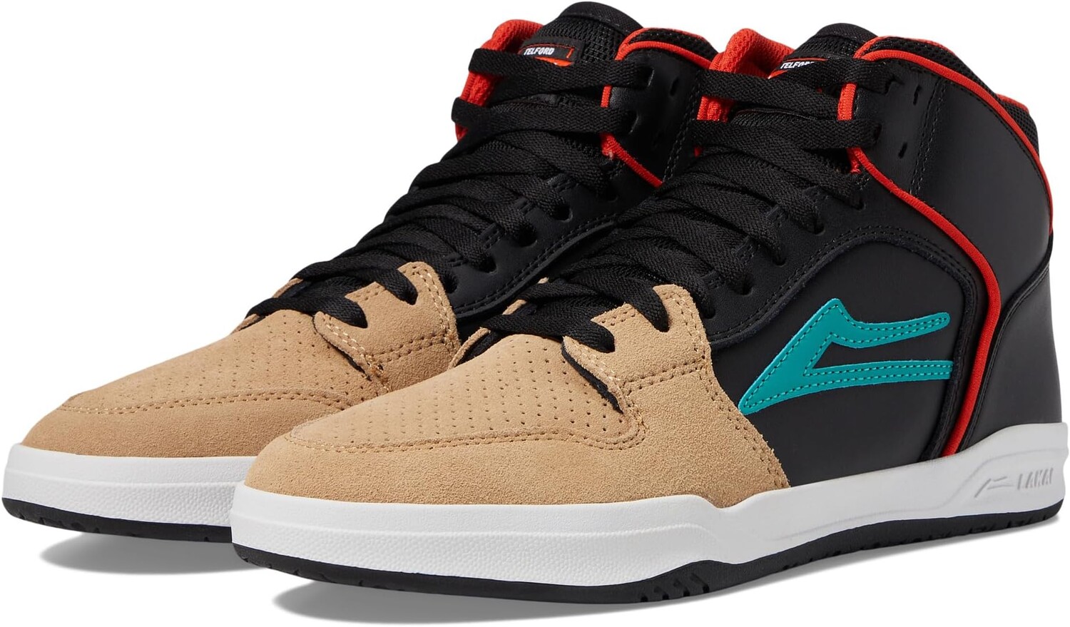 

Кроссовки Telford Lakai, цвет Tan/Black Leather