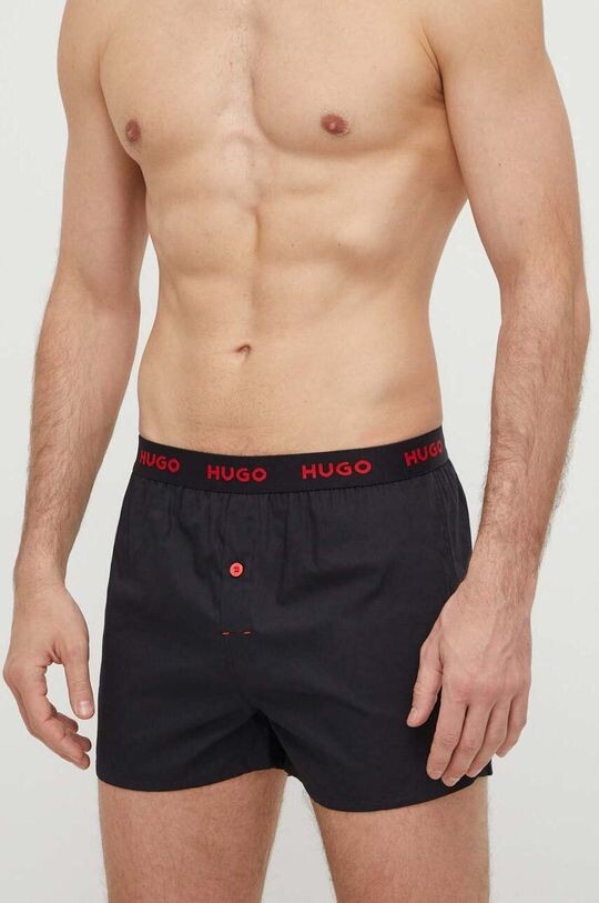 

Комплект хлопковых боксеров, 3 шт. Hugo, красный