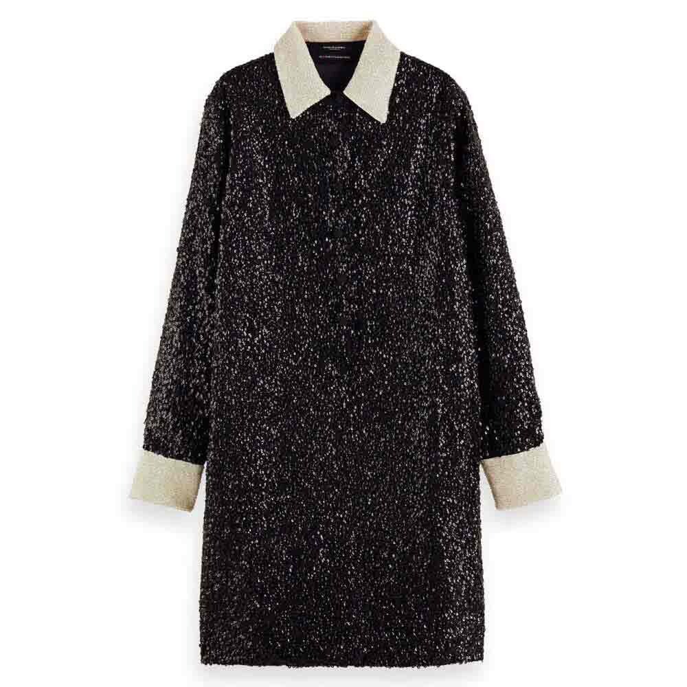 

Платье Scotch & Soda Sequin, черный