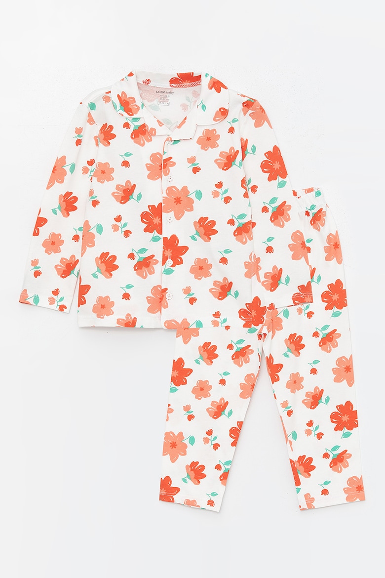 цена Длинная пижама с цветочным принтом Lc Waikiki, белый