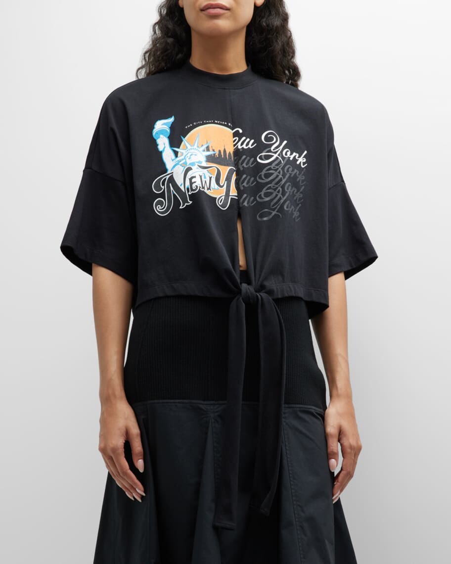 

Футболка We Are NY с отворотом на спине 3.1 Phillip Lim