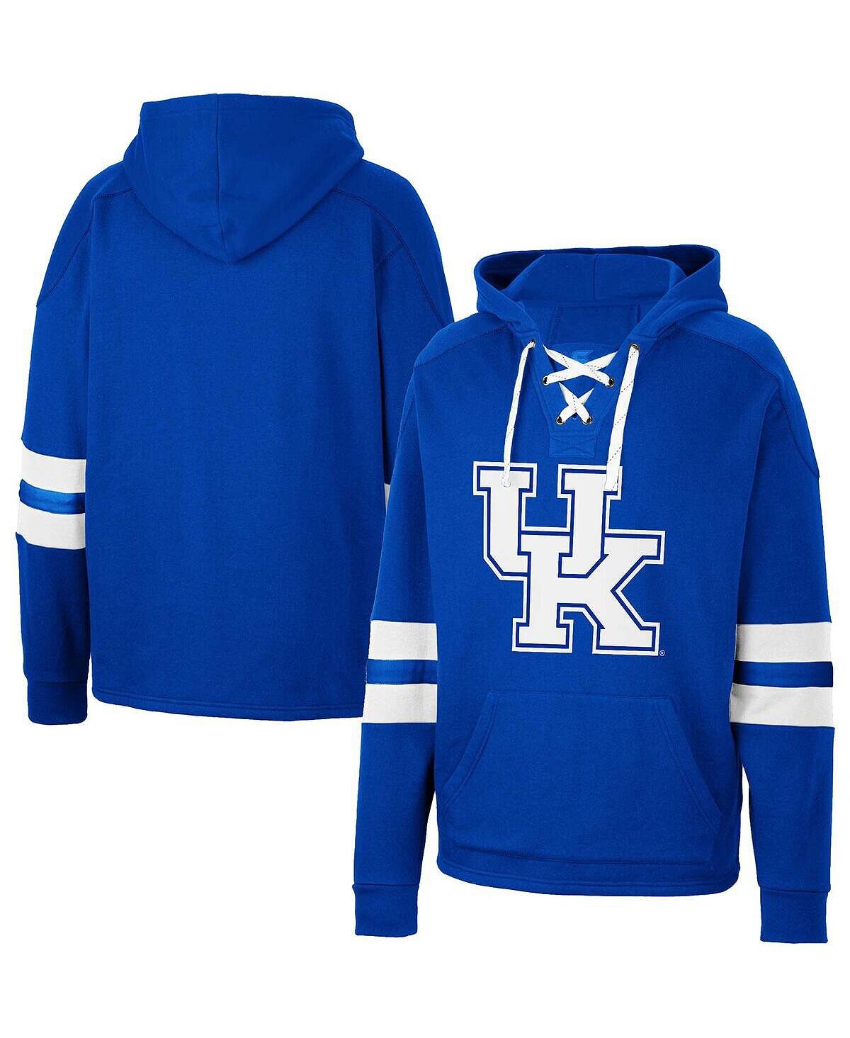 

Мужской пуловер с капюшоном Royal Kentucky Wildcats на шнуровке 4.0 Colosseum