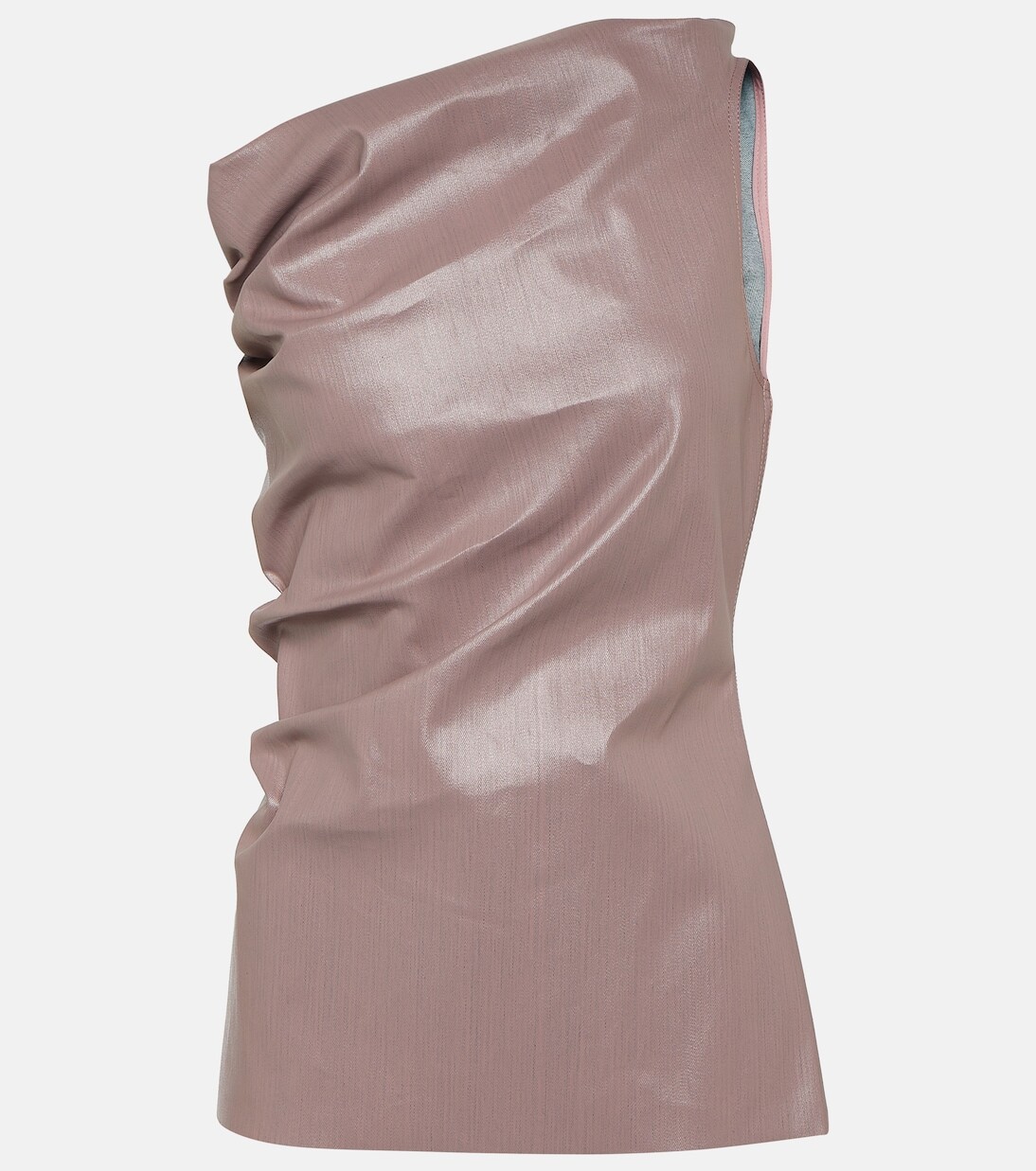 

Джинсовый топ с покрытием lido Rick Owens, розовый