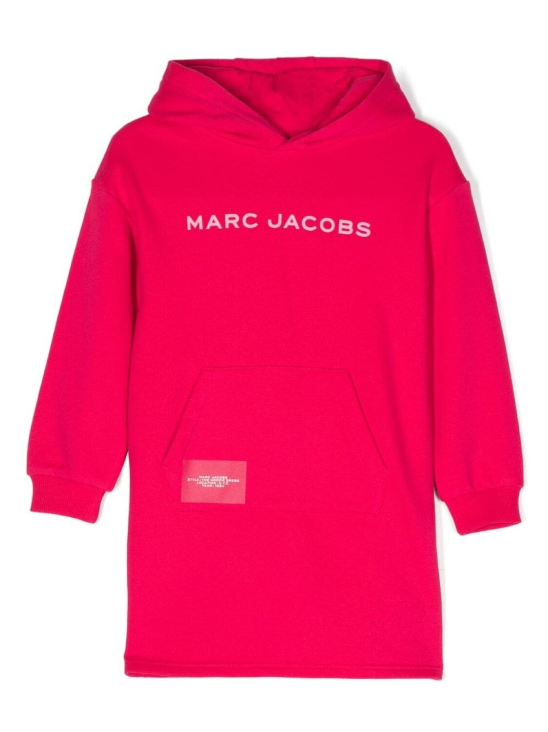 

Marc Jacobs Kids платье с капюшоном и логотипом, розовый