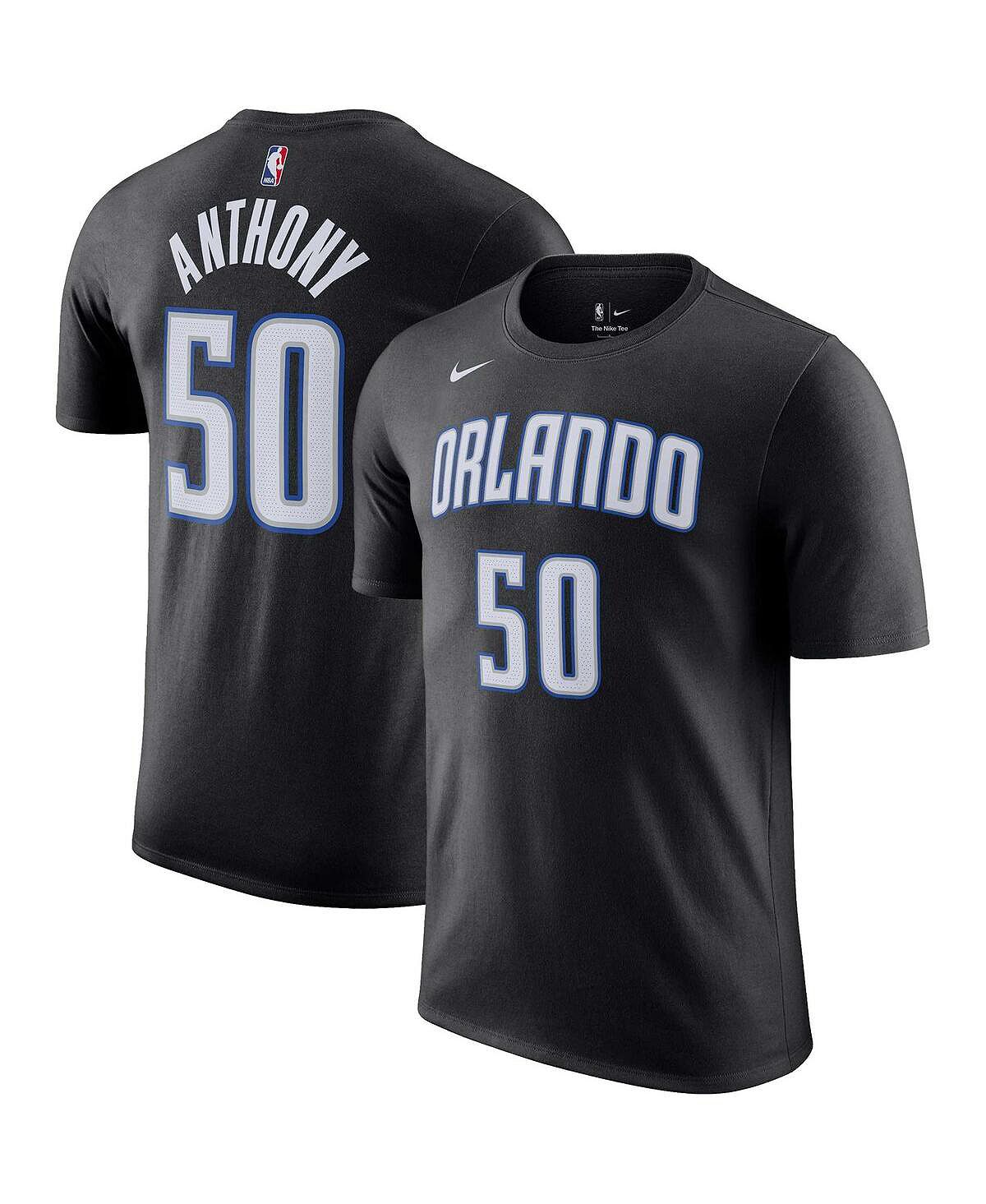 Мужская футболка Cole Anthony Black Orlando Magic Icon 2022/23 с именем и номером Performance Nike футболка женская nike dry оранжевый