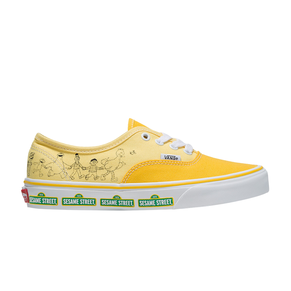Ботинки Sesame Street x Authentic Vans, желтый кроссовки vans authentic цвет sesame street yellow