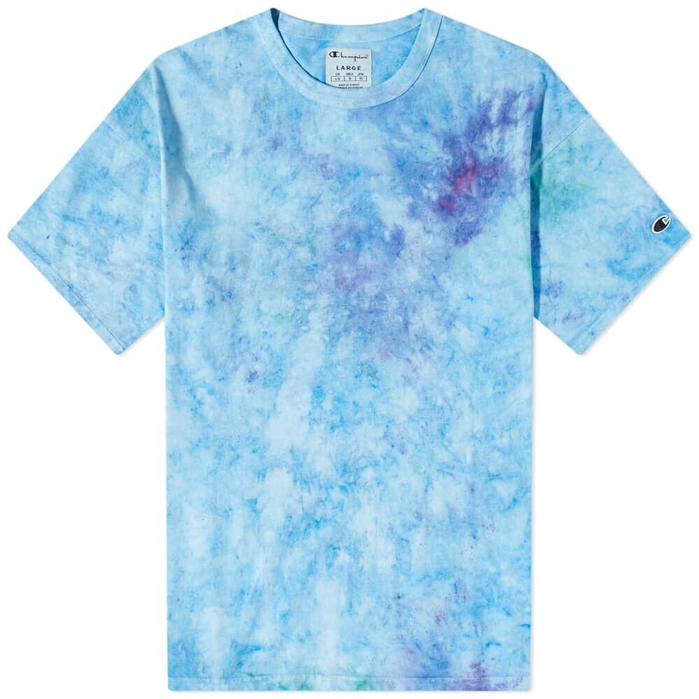 

Футболка Champion Reverse Weave Tie Dye Crew Neck Tee, Синий