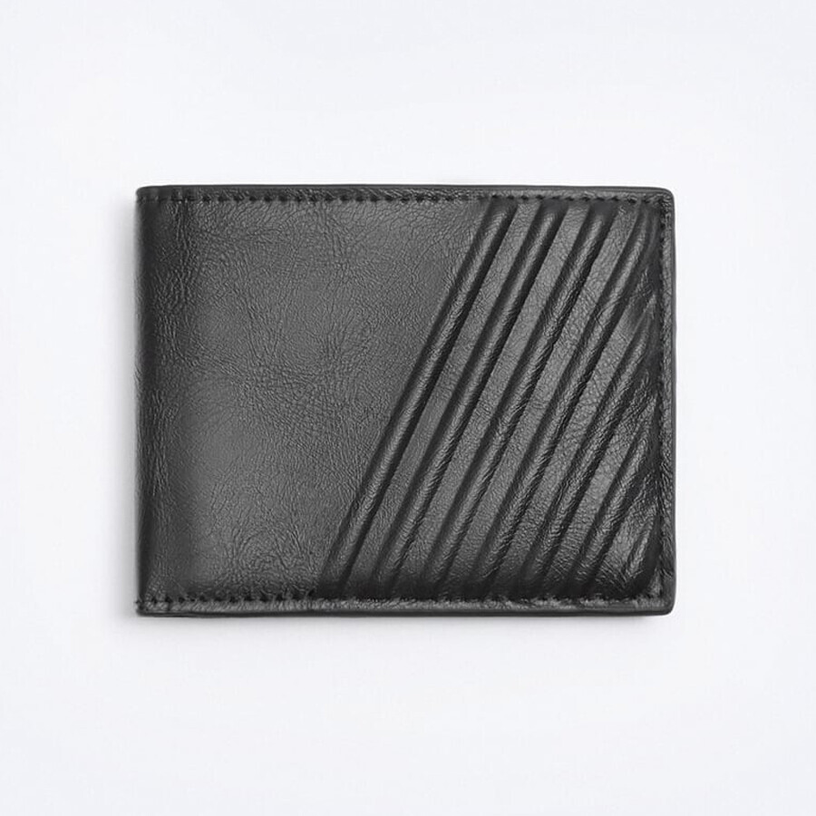 

Мужской кошелек Zara Textured, черный