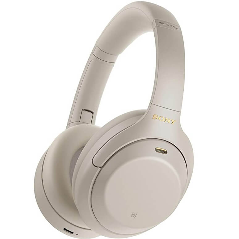 Наушники Sony WH-1000XM4, серебристый - фото