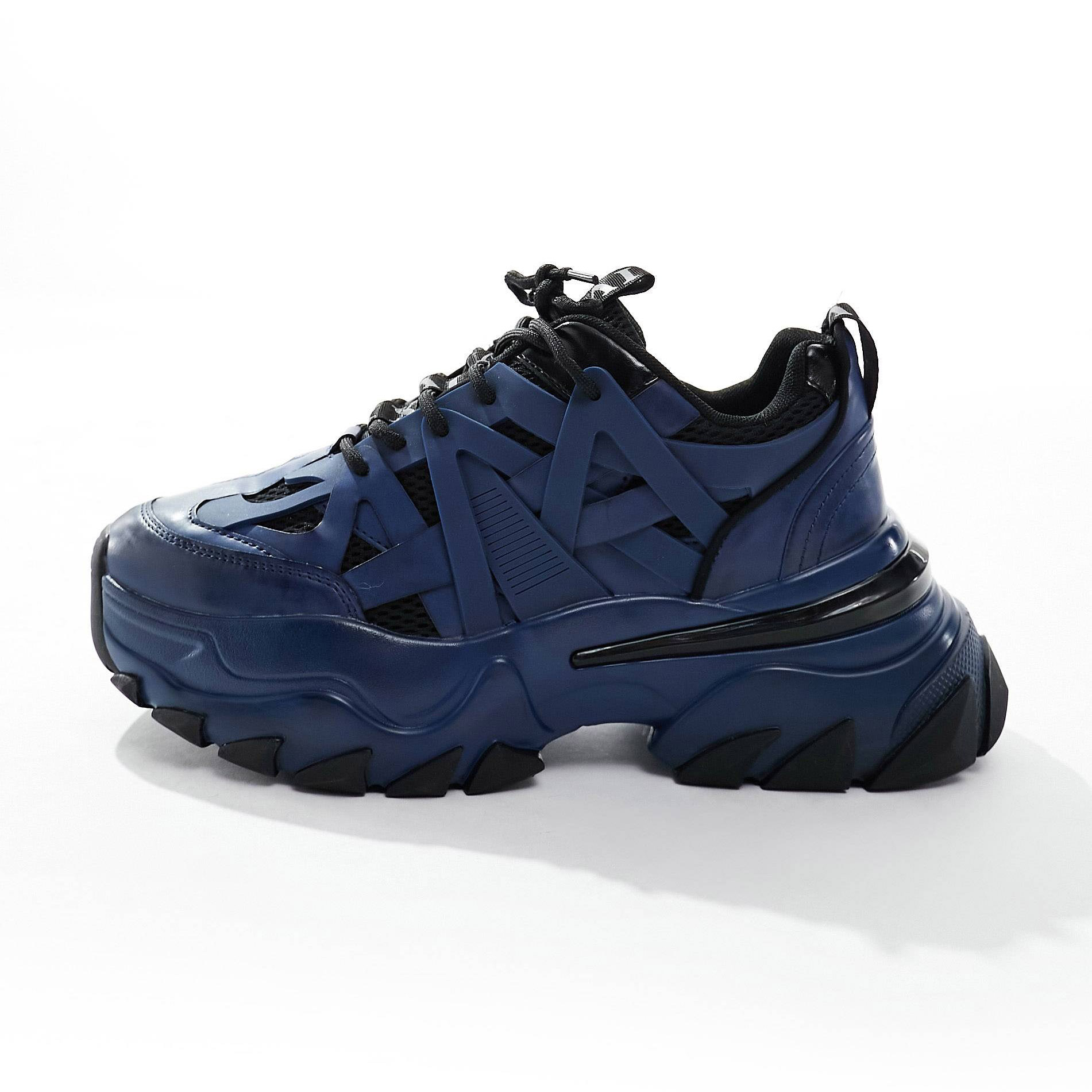Кроссовки Asos Design Chunky, синий синие кроссовки из фактурного текстиля overcome