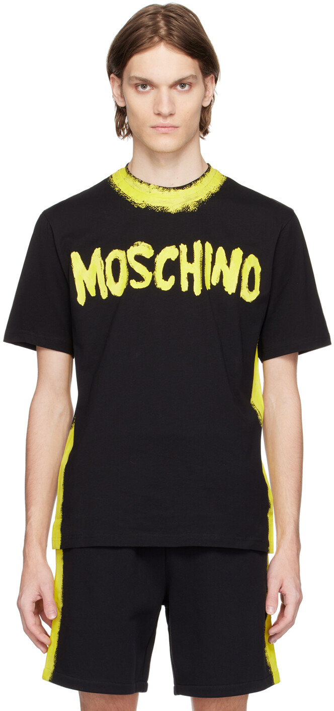 

Черная длинная футболка Moschino, Черный