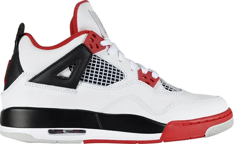 

Кроссовки Air Jordan 4 Retro GS Fire Red 2012, белый