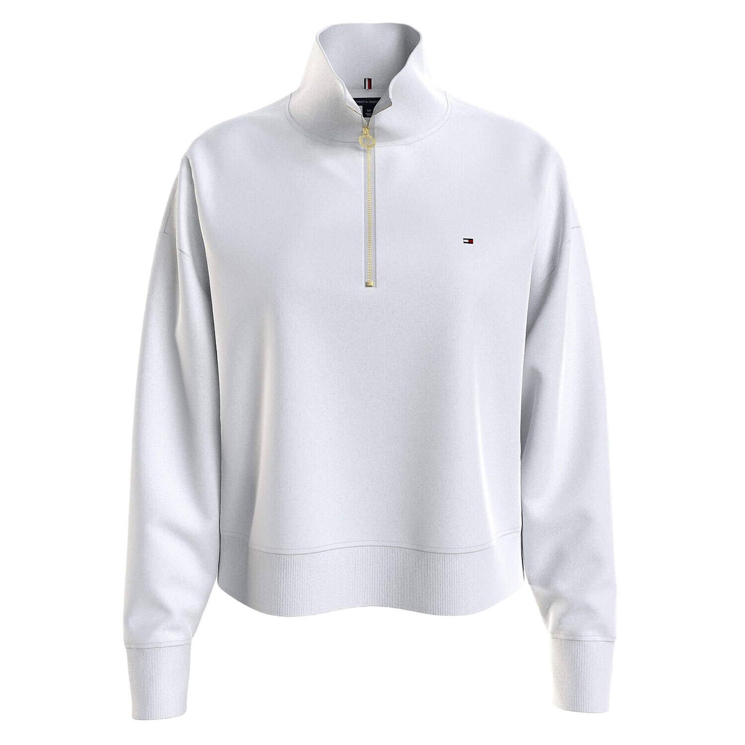 

Толстовка Tommy Hilfiger Relaxed Fit Half-zip, белый