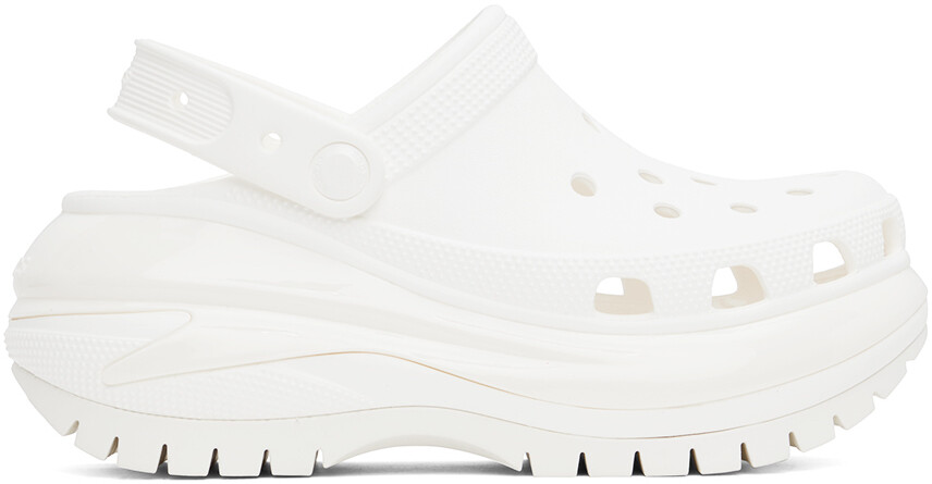 

Белые сабо Mega Crush Crocs