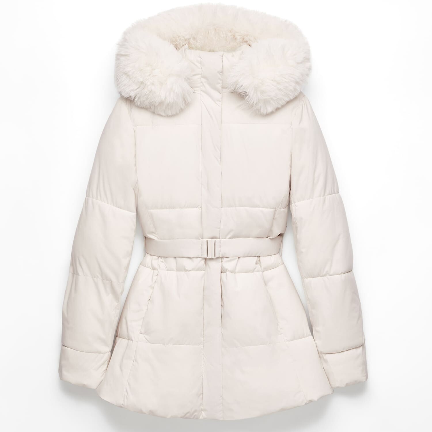 

Куртка Oysho Primaloft Water-Repellent Padded, экрю