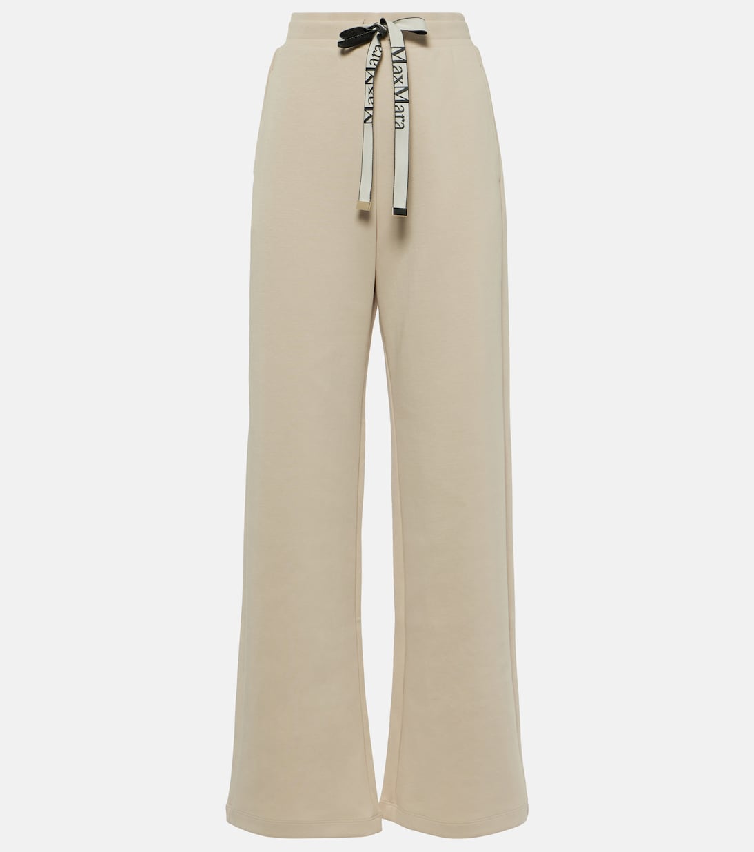 Спортивные брюки badia с высокой посадкой из смесового хлопка 'S Max Mara, белый черные брюки для отдыха badia max mara