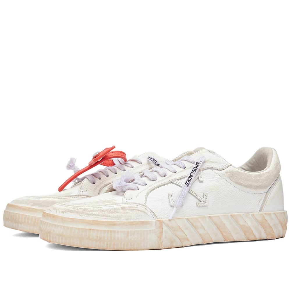 

Кроссовки Off-White Low Vulcanized Distressed Leather Sneaker