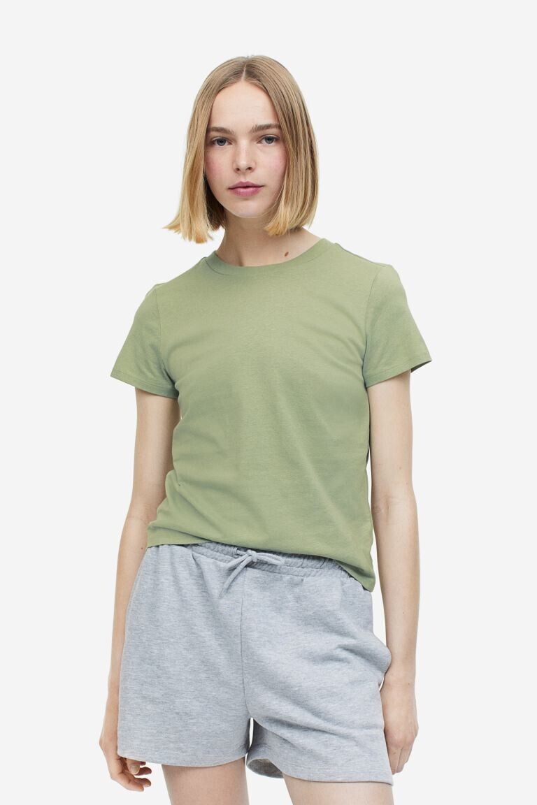 

Приталенная футболка H&M, зеленый