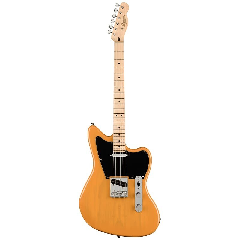 

Squier Paranormal Offset Telecaster, Butterscotch Blonde, кленовый гриф, черная накладка,
